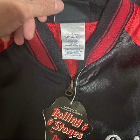 THE ROLLING STONES OFFICIALLY LICENSED JUNIORS SIZE VARSITY JACKET! BRAND NWT - Picture 4 of 5